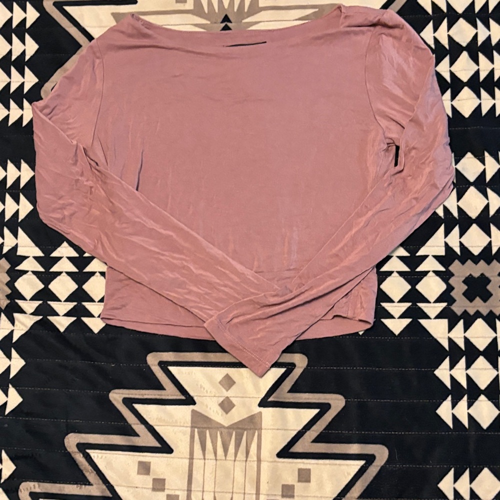 Women's Mauve Long Sleeve Top